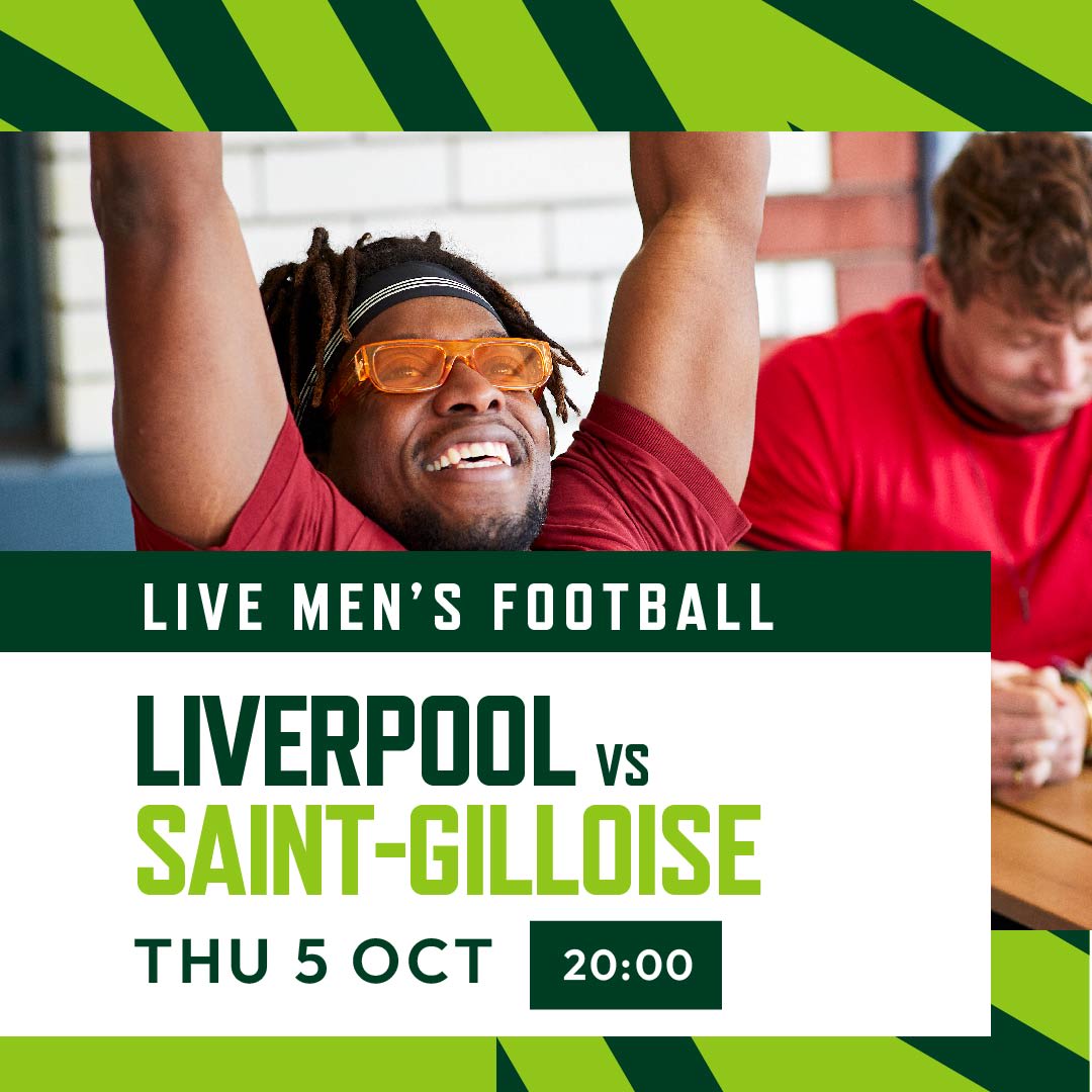 TheHendon's tweet photo. come and join us next week for Liverpool V saint-gilloise https://t.co/A0CaWqNA66
