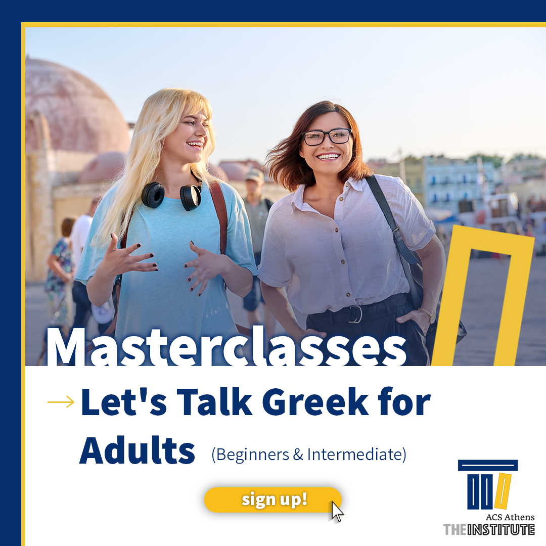 acsathens's tweet image. Dreaming of learning Greek and immersing yourself in the culture? Join our Let's Talk Greek for Adults Masterclass and get ready to say "Kalimera" to a new adventure! 🇬🇷💙 #LearnGreek #ImmerseInCulture

Click to sign up: bit.ly/lets-talk-greek