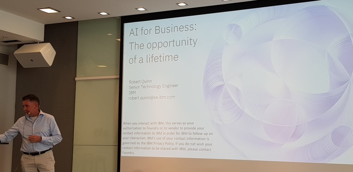 valueinnovate's tweet photo. #CIOdataAiSummit #AI for business: the opportunity of a lifetime Robert Quinn @IBM https://t.co/Tz3DXuOTP7