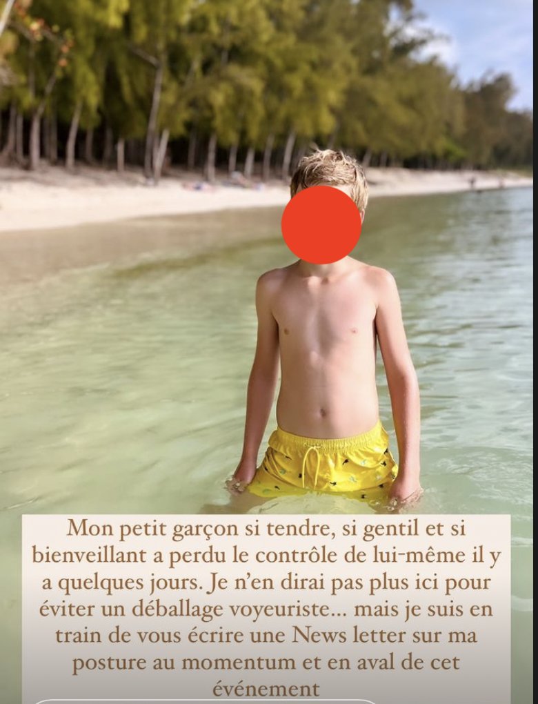 JustineDelbaz's tweet photo. Que tous ces comptes " famille" soient bannis !! La mère    Epanouie qui poste ça !!  (c'est moi qui ai flouté le visage )C'est respectueux de son enfant ça?!!! Afficher au monde entier avec tous les copains et parents qui vont voir cette stories !! Et ça ose donner des leçons .. https://t.co/dJjBIZiN66