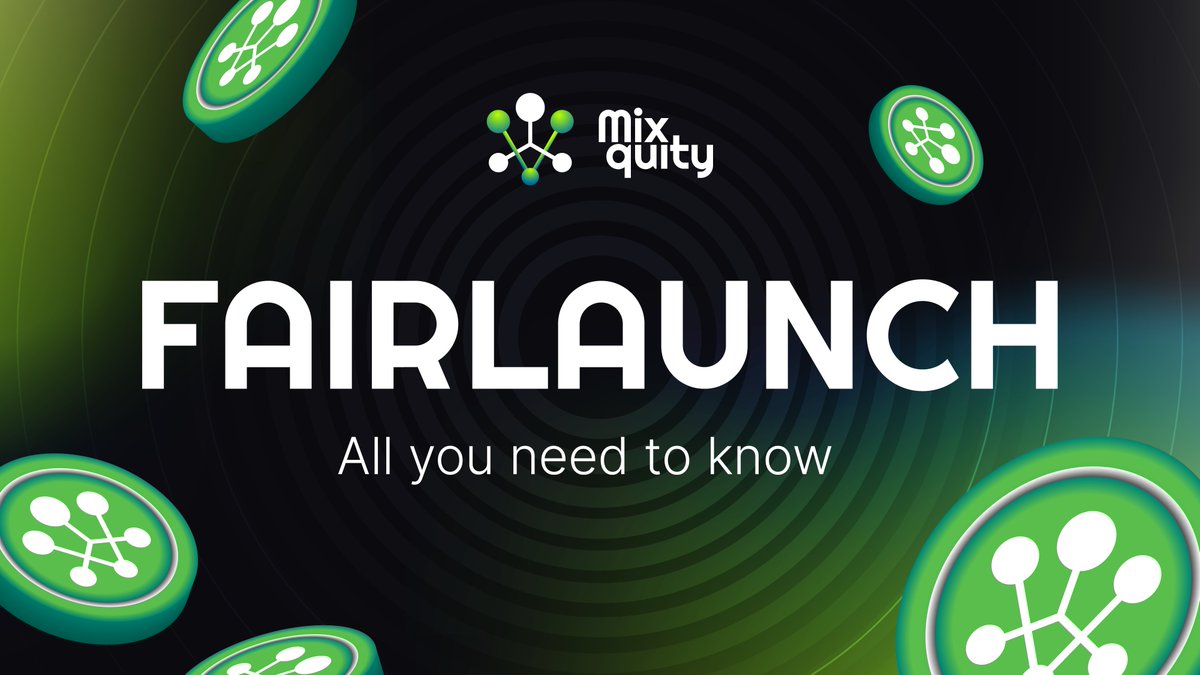 Mixquity's tweet photo. 🚀 @Mixquity Fairlaunch on @Uniswap
⇨ 3 HOURS LEFT!

All you need to know

A Thread 🧵

Likes and retposts are appreciated 👀 https://t.co/Qrov0AHrj4