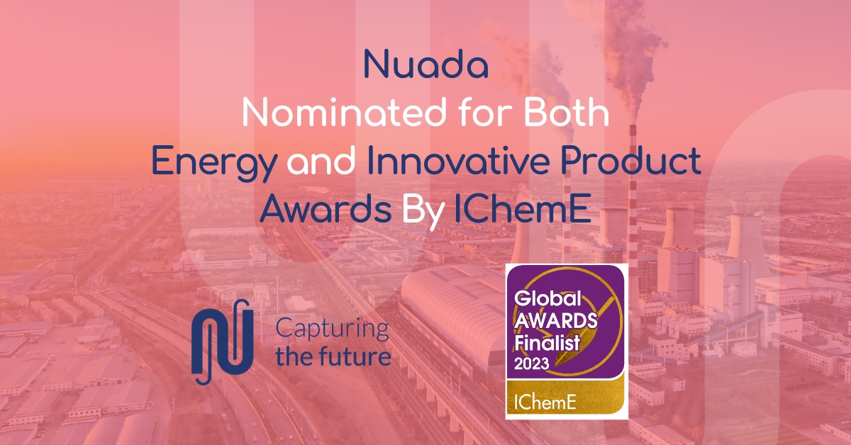 We are thrilled to announce that Nuada has been nominated for not one, but two awards by the @IChemE. Stay tuned for updates as we eagerly anticipate the awards ceremony on the 30th of November! #IChemEAwards #chemicalenegineering #carboncapture #innovation #energy