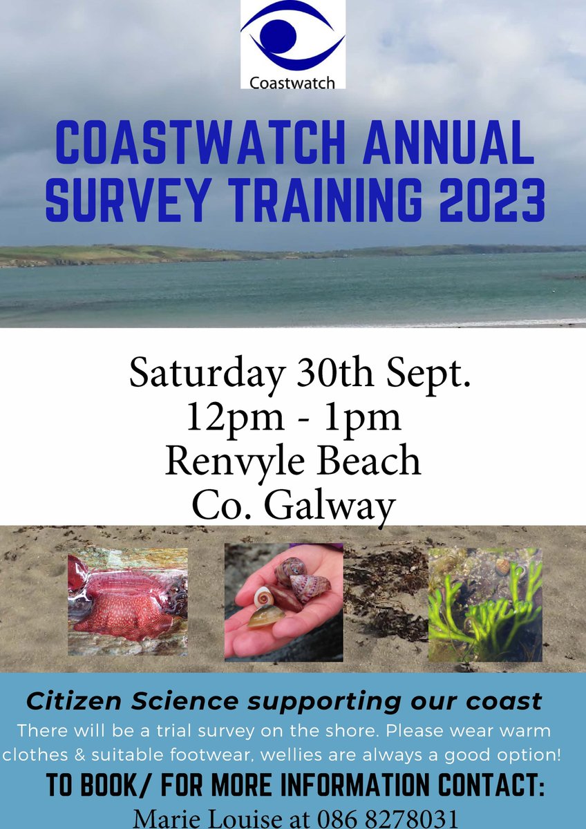 Coastwatch (@coastwatch_ire) on Twitter photo Onshore training this Saturday at Renvyle Beach with Reg Coordinator, Marie Louise. Extra low "Spring Tides" at the weekend so an ideal time to see the shore at it's best & learn about surveying <a href="/renvylehse/">Renvyle House Hotel & Resort🛎</a> <a href="/ConnemaraIe/">Connemara.ie</a> <a href="/All_Connemara/">All Things Connemara</a> <a href="/AranConnemara/">Connemara & The Islands Conamara & naOileáin</a> <a href="/GalwayCoCo/">Galway County Council</a> <a href="/GalwayAquarium/">Galway Atlantaquaria</a> Onshore training this Saturday at Renvyle Beach with Reg Coordinator, Marie Louise. Extra low "Spring Tides" at the weekend so an ideal time to see the shore at it's best & learn about surveying <a href="/renvylehse/">Renvyle House Hotel & Resort🛎</a> <a href="/ConnemaraIe/">Connemara.ie</a> <a href="/All_Connemara/">All Things Connemara</a> <a href="/AranConnemara/">Connemara & The Islands Conamara & naOileáin</a> <a href="/GalwayCoCo/">Galway County Council</a> <a href="/GalwayAquarium/">Galway Atlantaquaria</a>