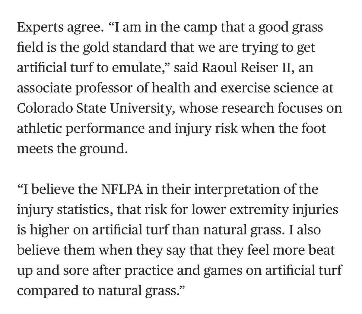 Superior grasses > Inferior plastics 
People > Plastic