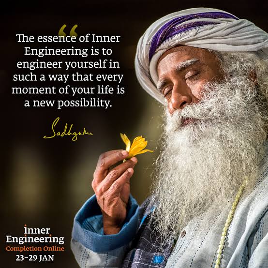 @ishafoundation The techniques and practices taught in the Inner Engineering has trained me to exert a sense of control and awareness over my thoughts, emotions, and subsequent actions which has made me a calm person...#TransformYourLifeWithSadhguru