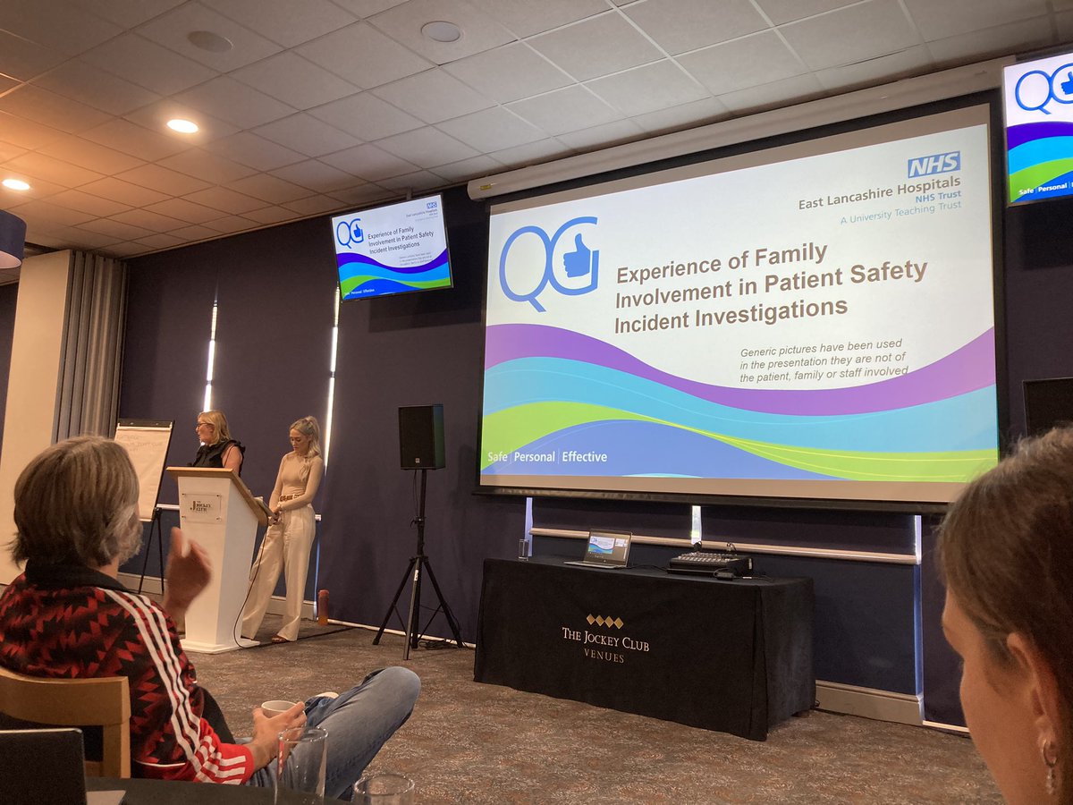 Such an insightful presentation by East Lancashire on the experience of family involvement in patient safety incident investigation- such a powerful story #PSIRFNWEvents