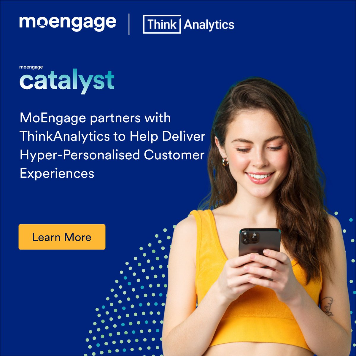 MoEngage (@moengage) on Twitter photo 💙 We’re pleased to welcome <a href="/thinkanalytics/">ThinkAnalytics</a> to the #MoEngageCatalyst Partner program!
Our partnership with ThinkAnalytics will allow media and entertainment brands to hyper-target and personalize experiences.
Read more about the partnership here: shorturl.at/lnzJ5 💙 We’re pleased to welcome <a href="/thinkanalytics/">ThinkAnalytics</a> to the #MoEngageCatalyst Partner program!
Our partnership with ThinkAnalytics will allow media and entertainment brands to hyper-target and personalize experiences.
Read more about the partnership here: shorturl.at/lnzJ5