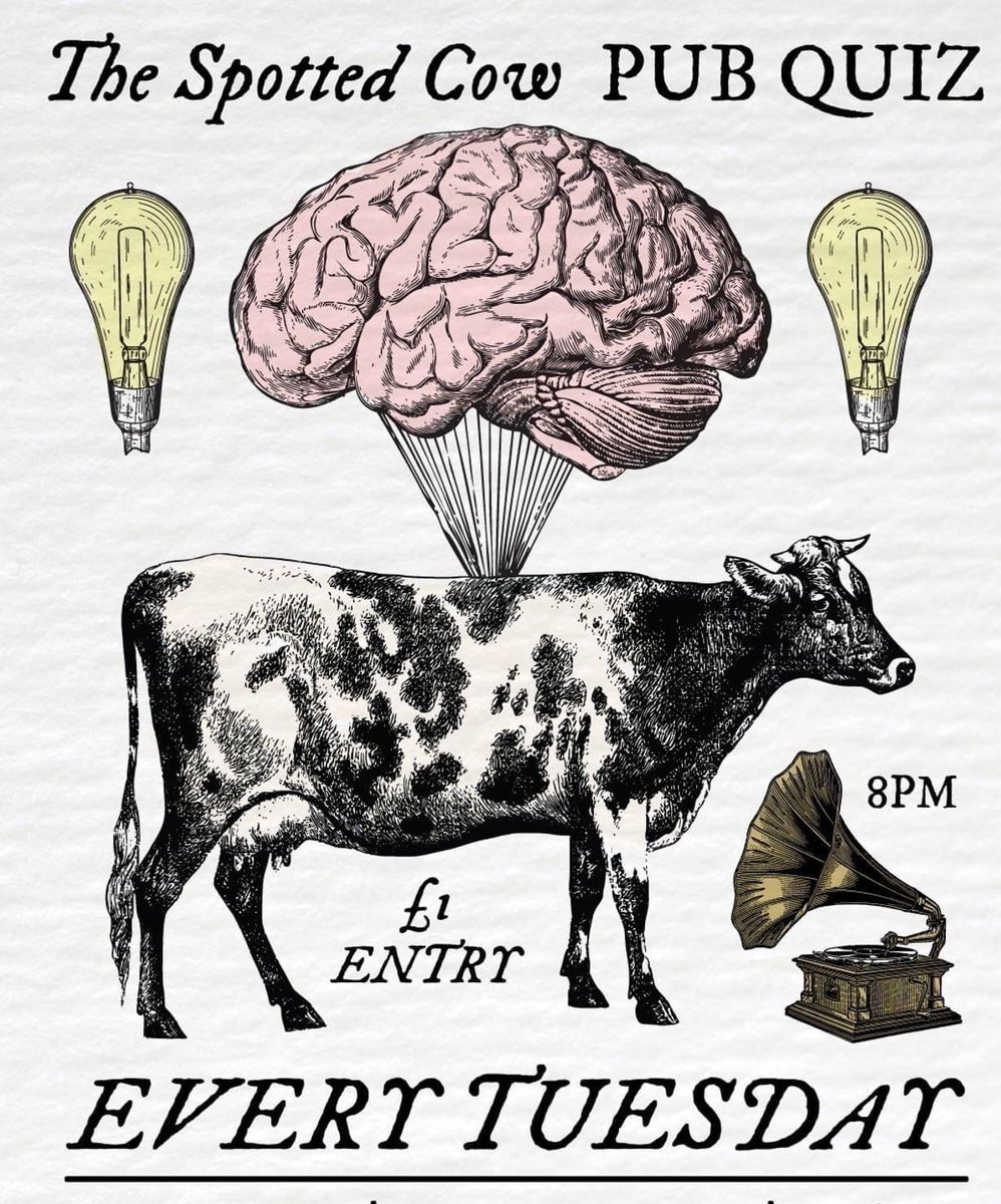 Quiz night is back tonight at the Spotted from 8pm! It's also Pie and a Pint night too. Why not combine them both?
🧐🤔🍺 🥧🍷x