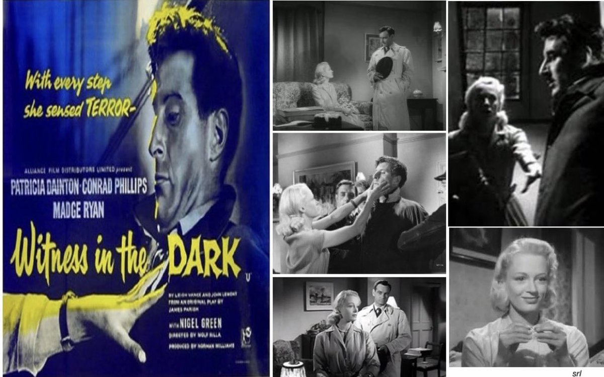 2:25pm TODAY on @TalkingPicsTV 

The 1959 #Crime #Drama film🎥 “Witness in the Dark” directed by #WolfRilla from a screenplay by Leigh Vance & John Lemont and based on a 1957 TV play📺🎭 “The Witness” by #JamesParish 

🌟#PatriciaDainton #ConradPhillips #MadgeRyan #NigelGreen
