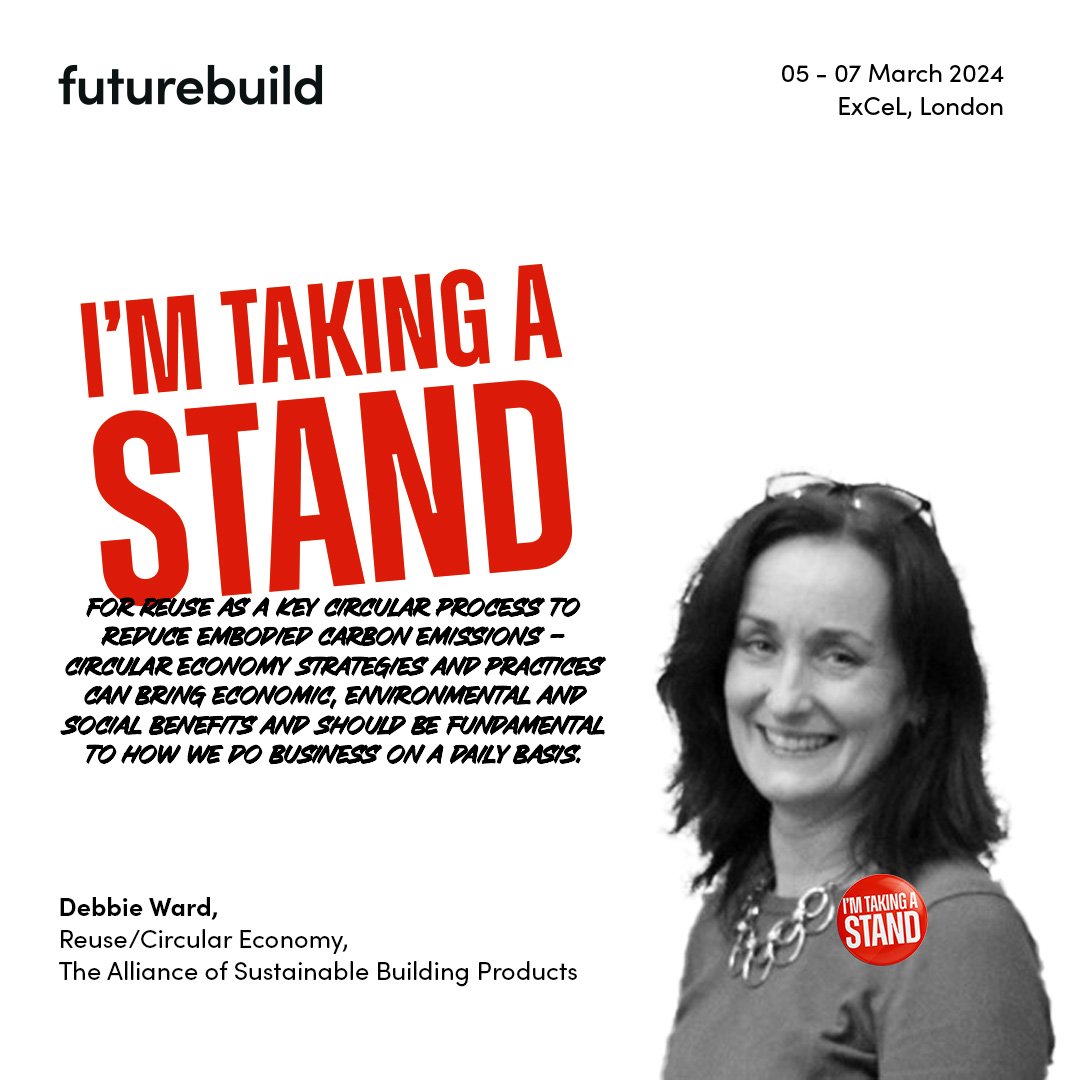 FuturebuildNow's tweet image. Join @DebbieWard  from @asbp_uk  in her mission to cut carbon emissions through #Reuse! ♻️ 
In the battle against climate change, circular economy strategies are our key allies. 
Check out her opinion piece on our website futurebuild.co.uk/2023/09/06/why…