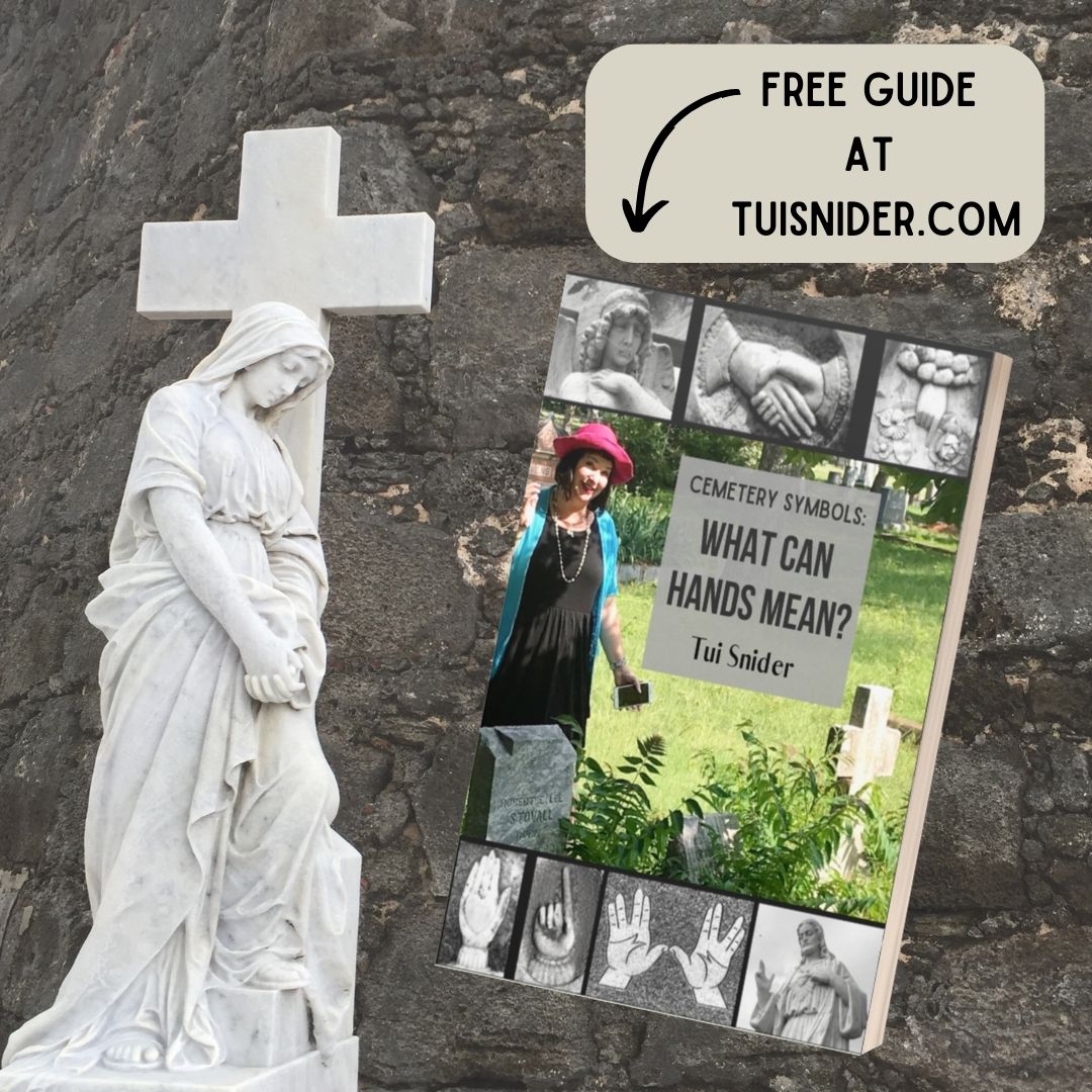 Did you know I send a cemetery-themed newsletter? Tui Snider’s Cemetery News features tombstone symbols, burial practices, unusual graves, and more! Join me at: buff.ly/44ClGYa