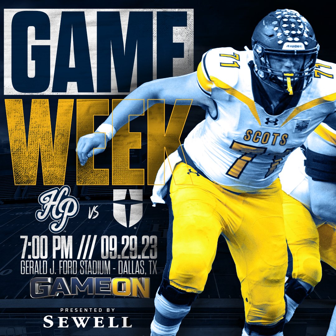 HPSportsClub's tweet photo. Scots fans...it's time to roll over the Rangers!
This Friday at 7p vs Jesuit @ SMU
π #EverthingEarnedNothingGiven #GoScots #SFAW #BEATJESUIT
@scotsathletics @ScotsRecruiting @dctf @txfblife @SportsDayHS @DMNGregRiddle
Purchase tickets here:
https://t.co/WP18wxnqJ4? https://t.co/GR0jTiFfsV
