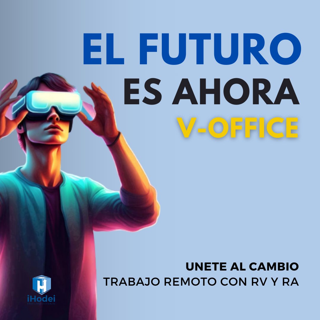 CloudHodei's tweet photo. 🚀 ¡El futuro es ahora con iHodei! Descubre cómo nuestro nuevo proyecto "V-Office" está revolucionando la forma en que las empresas trabajan. 

#iHodei  #TrabajoRemoto #FutureOfWork #ProductividadEmpresarial https://t.co/BfkXa1qV5g