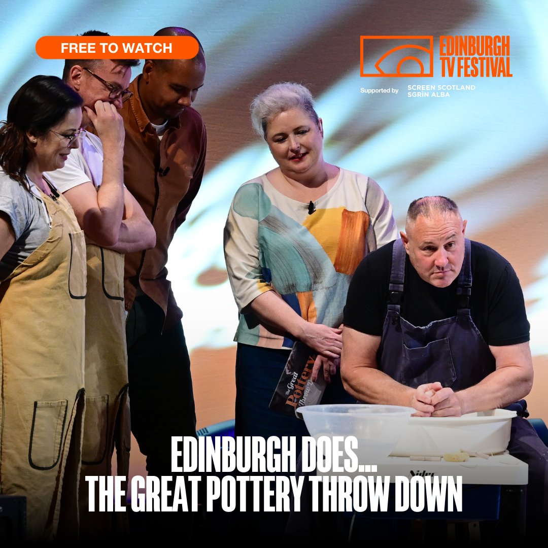 Four pottery novices from the TV industry stepped up to the potter's wheel for an exciting on-stage showdown at the Festival in the first-ever Great Pottery Throw Down LIVE! 🏆 Stream the highs and lows for free on the TV Festival Channel 👉 watch.thetvfestival.com/free