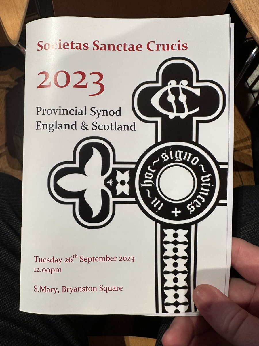 Good to be @SSCHOLYCROSS Synod today for the admission of twenty three new brethren!