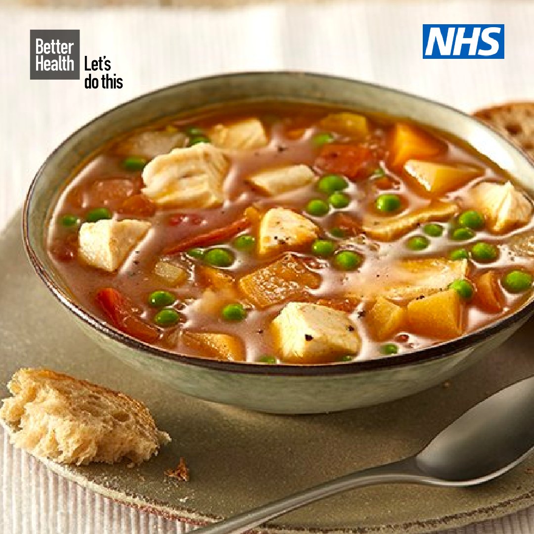 We have lots of delicious recipes that are simple to make, like this spiced chicken and vegetable soup which is full of flavour and perfect for lunch or a light evening meal. Get the recipe: nhs.uk/healthier-fami…