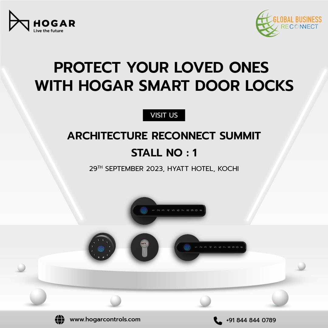 ArchBulletin's tweet image. Step into the future of safeguarding your space with our state-of-the-art Smart Door Handles and Knob Locks!

Join us at Stall No: 1,Hyatt Hotel, Kochi and witness innovation that's reshaping the way we protect our spaces.

Don't miss out on the next level of security!

#knoblock