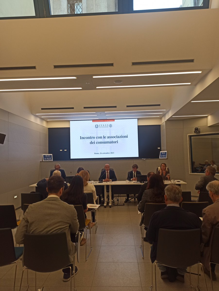 #IVASS ha incontrato oggi le #associazioni dei #consumatori su #Eurovita per aggiornamenti su tempi e modalità del trasferimento del portafoglio #polizze alla newco Cronos