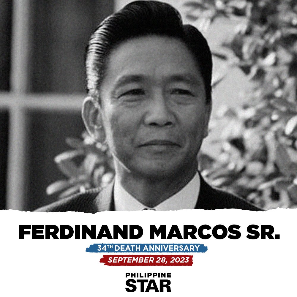 PhilippineStar's tweet photo. On this day in 1989, late dictator Ferdinand E. Marcos Sr. died in Honolulu, Hawaii, United States. https://t.co/HZCBm7nLVu