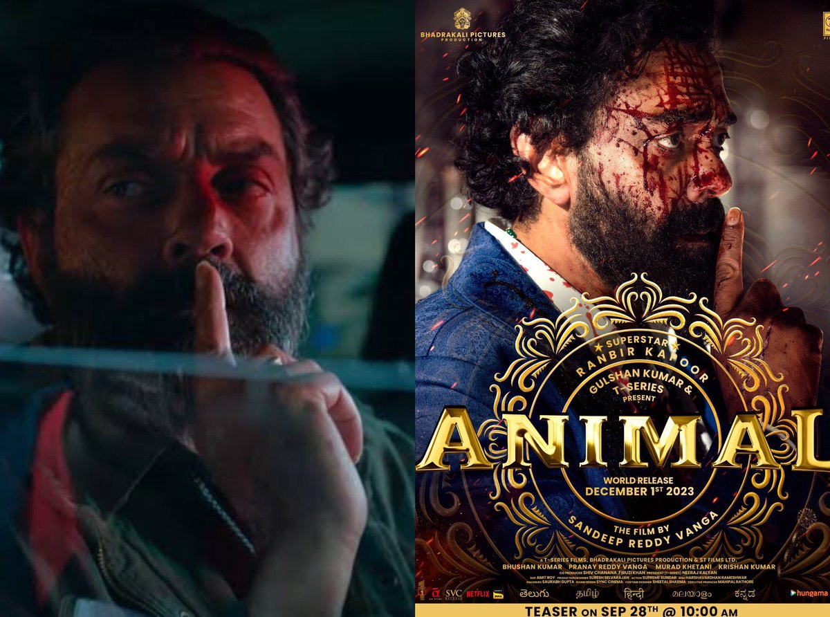 #BobbyDeol from #Animal is giving strong vibes of Viraj Singh Dagar from #LoveHostel and that’s a great thing.

Sadly his character wasn’t explored enough previously, hopefully #SandeepReddyVanga will give us as a super cool spine-chilling antagonist against #RanbirKapoor.
