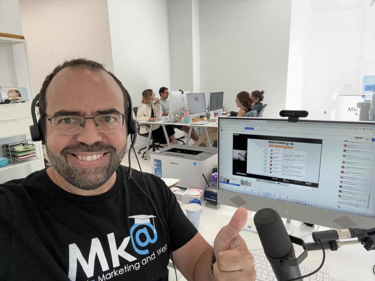 Arranca el #DSMDigital con muchas ganas de aprender de tod@s nuestros ponentes 👏👏👏