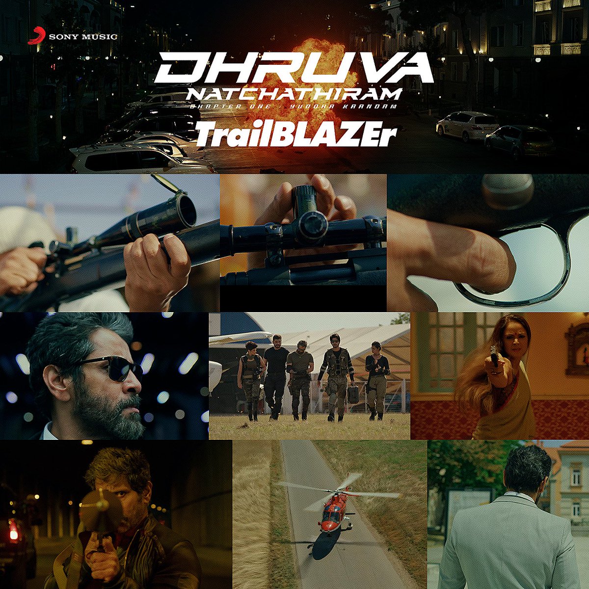 SonyMusicSouth's tweet photo. The MASS + CLASS #DhruvaNatchathiram from 24th NOVEMBER 2023 😎

 #TrailBLAZEr out now 🔥  ➡️  https://t.co/8aRslATfgw

#DhruvaNatchathiramFromNov24

@menongautham @chiyaan @Jharrisjayaraj @OndragaEnt @oruoorileoru 

#DNFromNov24 #FramesToRemember https://t.co/dxLpsSd8UW
