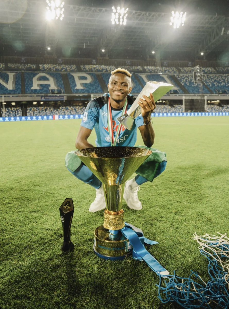 UTDTrey's tweet image. After carrying Napoli to the Serie A title, he’s being clowned by the club on social media for missing a penalty.

It’s time to leave that club, our starboy deserves better 🇳🇬❤️