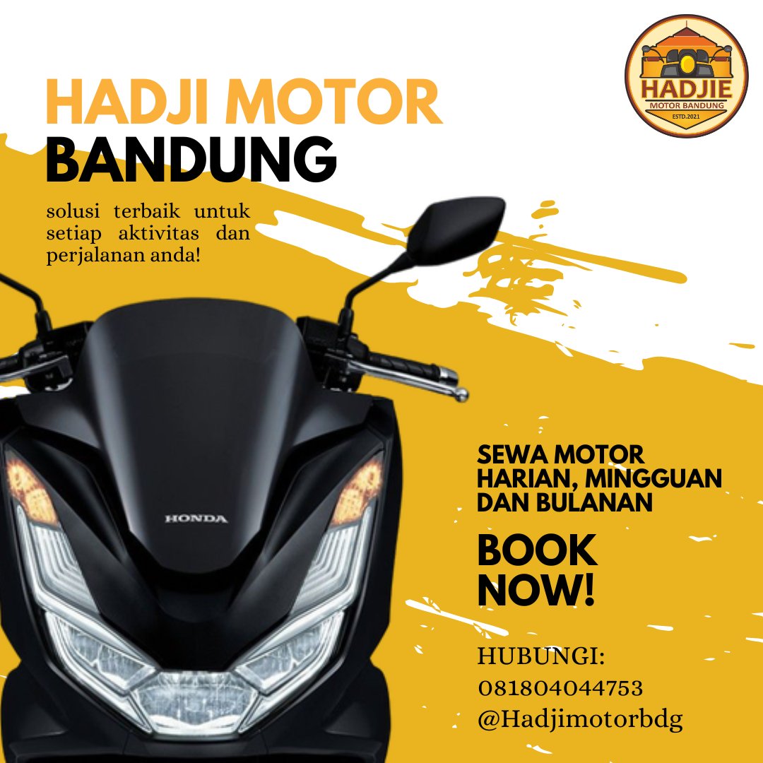 hadjimotorbdg's tweet photo. solusi terbaik untuk menemani aktivitas dan perjalanan anda ๐๐
#rental #rentalmotorbandung #sewamotormurah #sewamotorbandung #holiday #weekend #zonauang #zonajajan #rental #infobandung #rentbandung #Bandung #bandungCOD https://t.co/Clip8yafQh