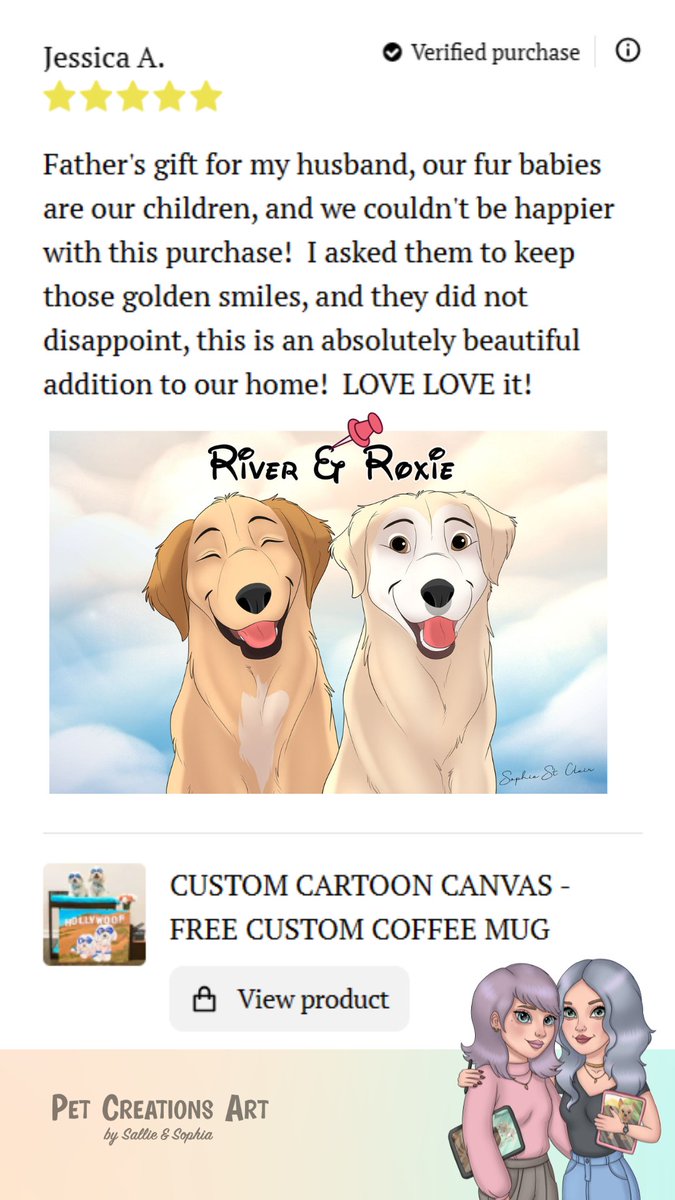 River and Roxie's cute portraits ♥️🐾 #giftideas #giftsforhim #giftsforher #petlovers #doglover #CatLovers #CatsOnX #CatsOfTwitter #uniquegifts #personalizedgift #petportrait #petcanvas