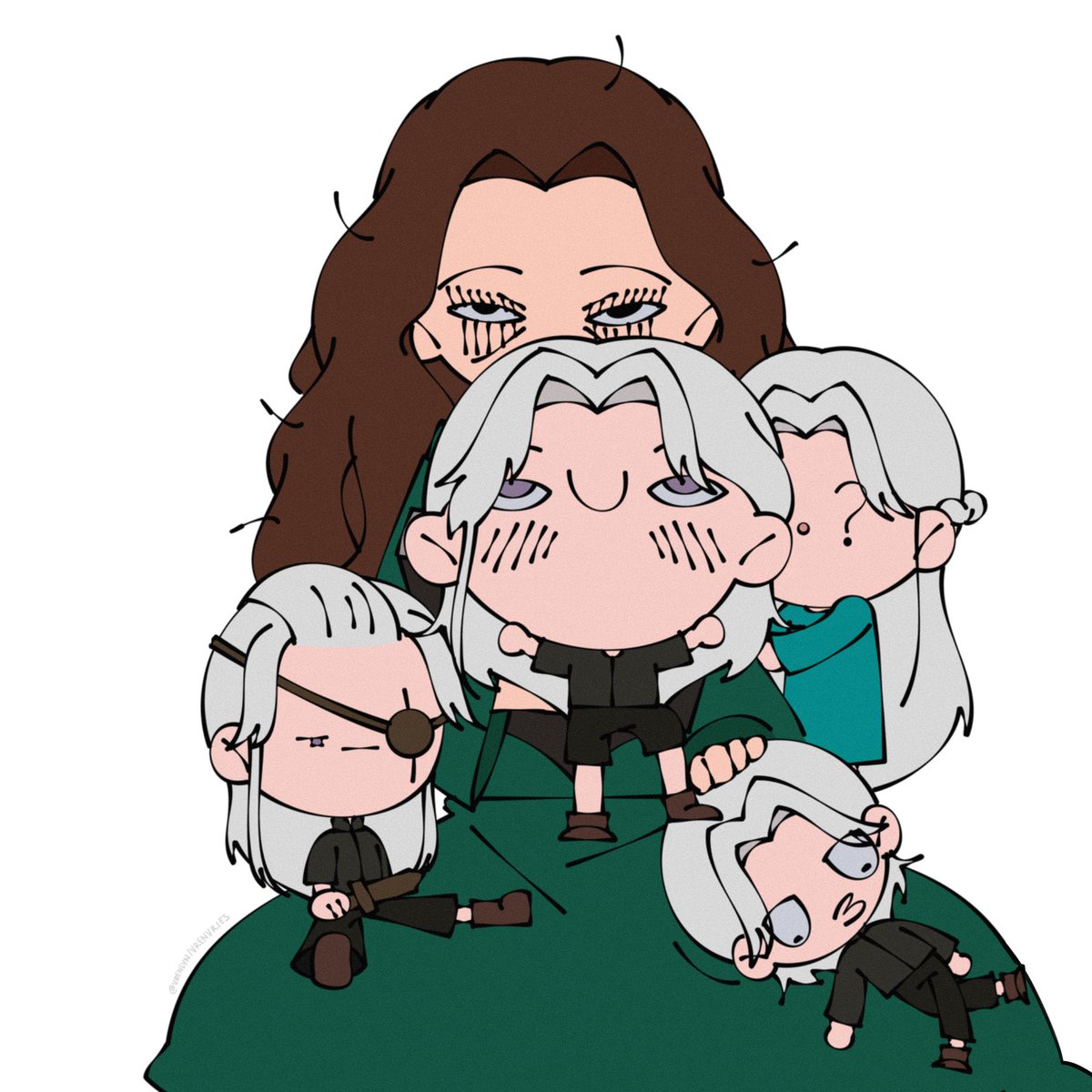 Aegon being Aegon when he doesn’t get the attention he deserve #fanart #hotd #HouseOfTheDragon