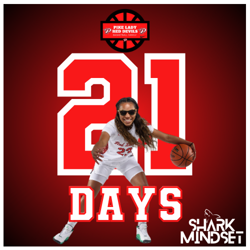 21 Days until the season officially starts. ALL IN!!!  Big Shout out to Autumn Rucker - Pike High School  -  c/o 2023 #prACTicelikeachampion #sharkmindset