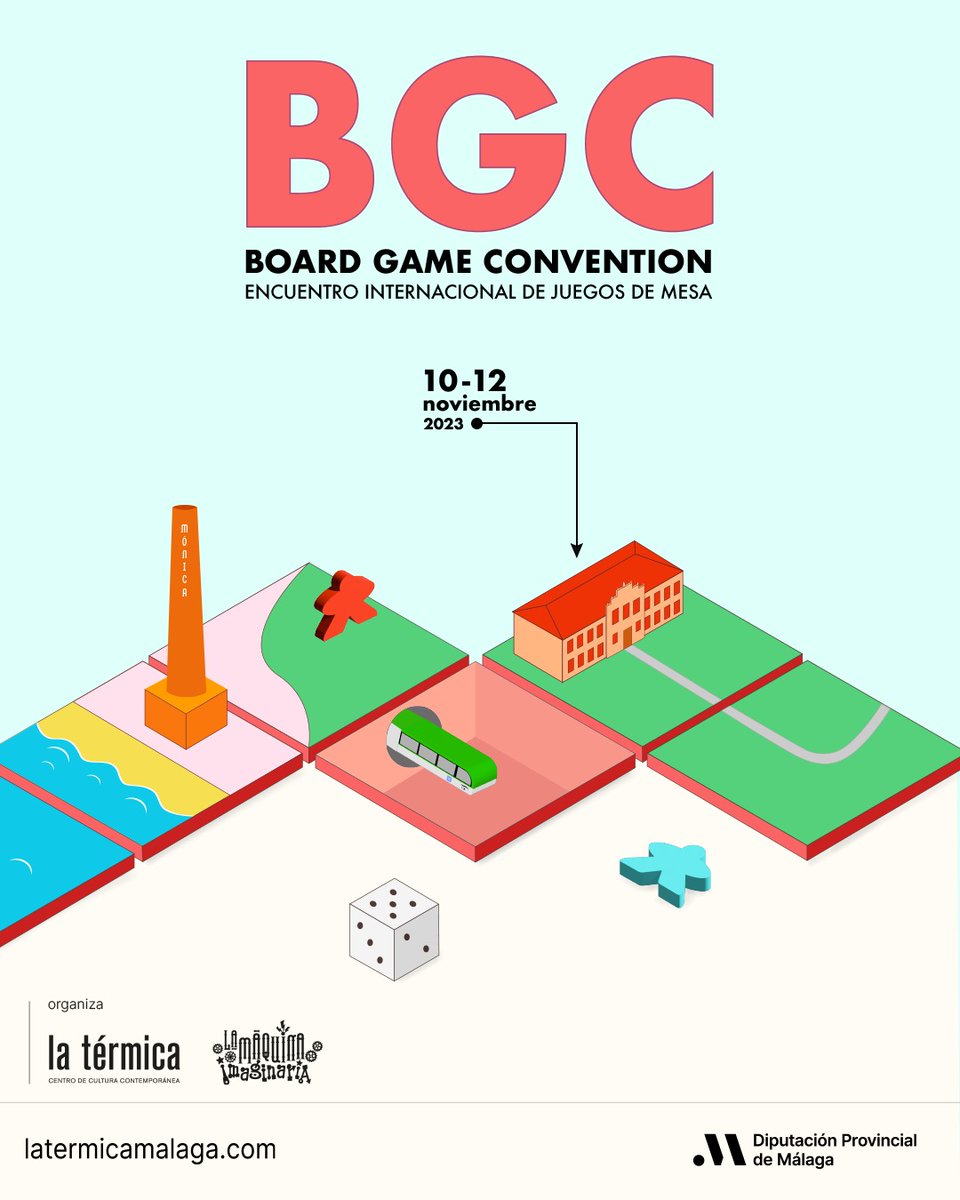Gente, en nada se celebra la BGC (Board Game Convention) en Málaga los dias del 10 al 12 de Noviembre. Mas abajo teneis las entradas y mas informacion, no os lo podeis perder!!!!

#Malaga #LaTermica #JuegosDeMesa #BGC #BoardGames #Eventos #Devir #GDM #Átomo #Falomir #Tranjis