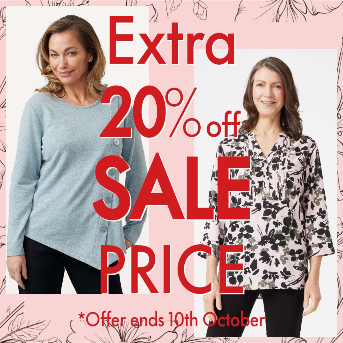 TIGI &amp; VIZ A VIZ Limited CLEARANCE SALE in store with an extra 20% discount until 10th October
*See in store for full details.

Find a Store: leading-labels.com/stores/
#womensfashion #womensclothing #discount #sale #clearance #leadinglabels #tigiclothing #vizaviz