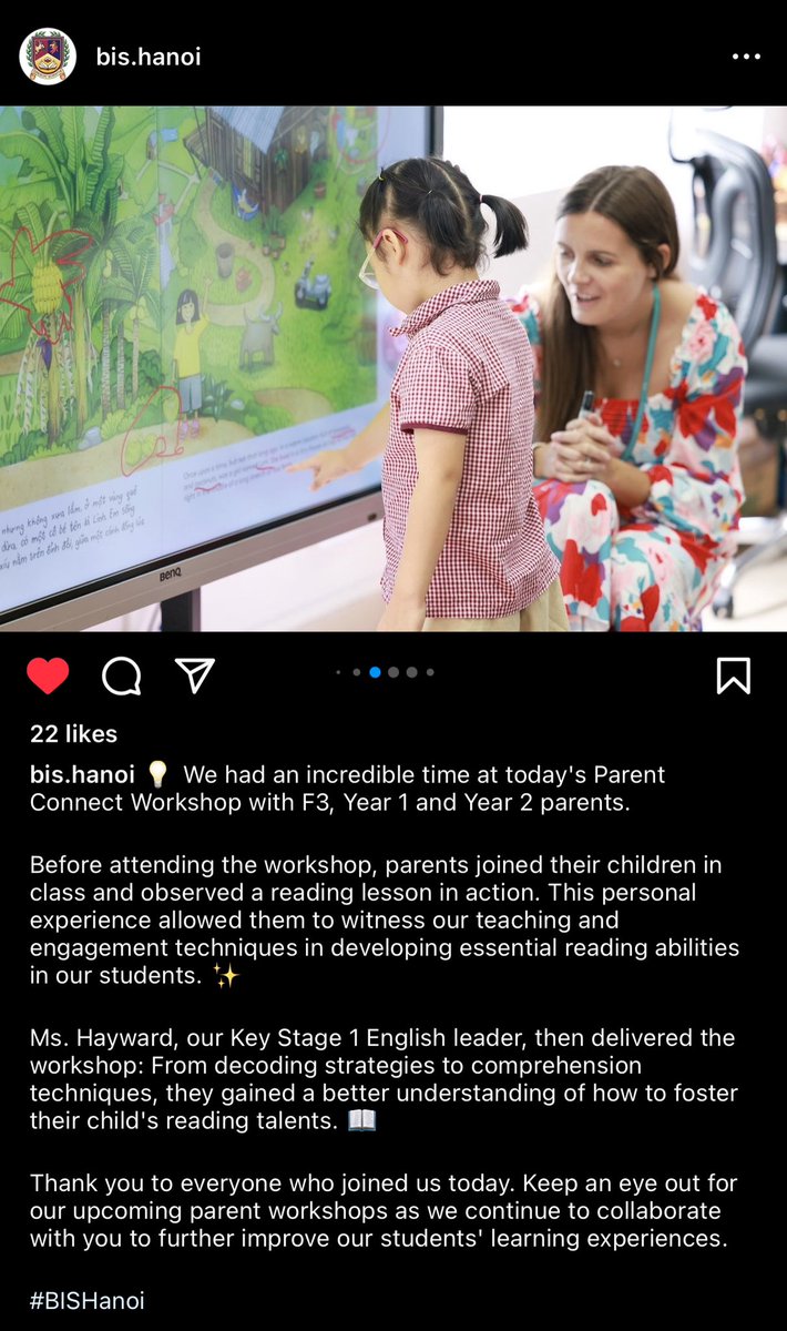 Another great session today <a href="/BISHanoi/">BIS Hanoi</a> learning about using VIPERS in school to support reading and how to support children at home.