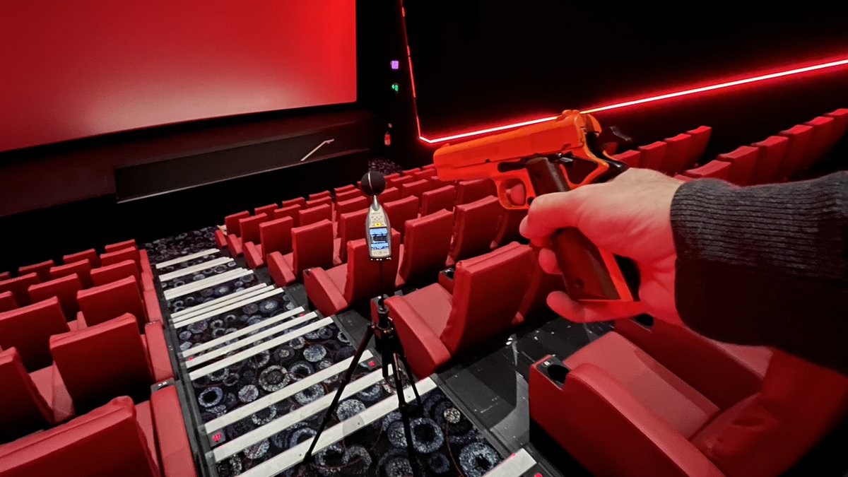 RedTwinLimited's tweet photo. A Stark reminder that nobody can hear you scream when sound insulation is very high. #gunshot #revtime #acoustics #Plymouth #Cinema #IronMan #Alien https://t.co/TSXmxzsHkN
