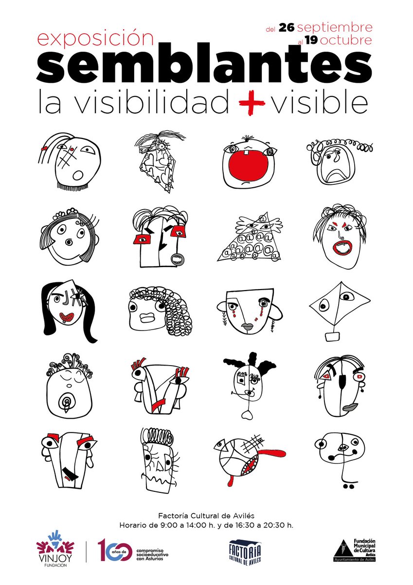 Del 26 de septiembre al 19 de octubre se puede visitar en la Factoría Cultural la exposición "Semblantes"