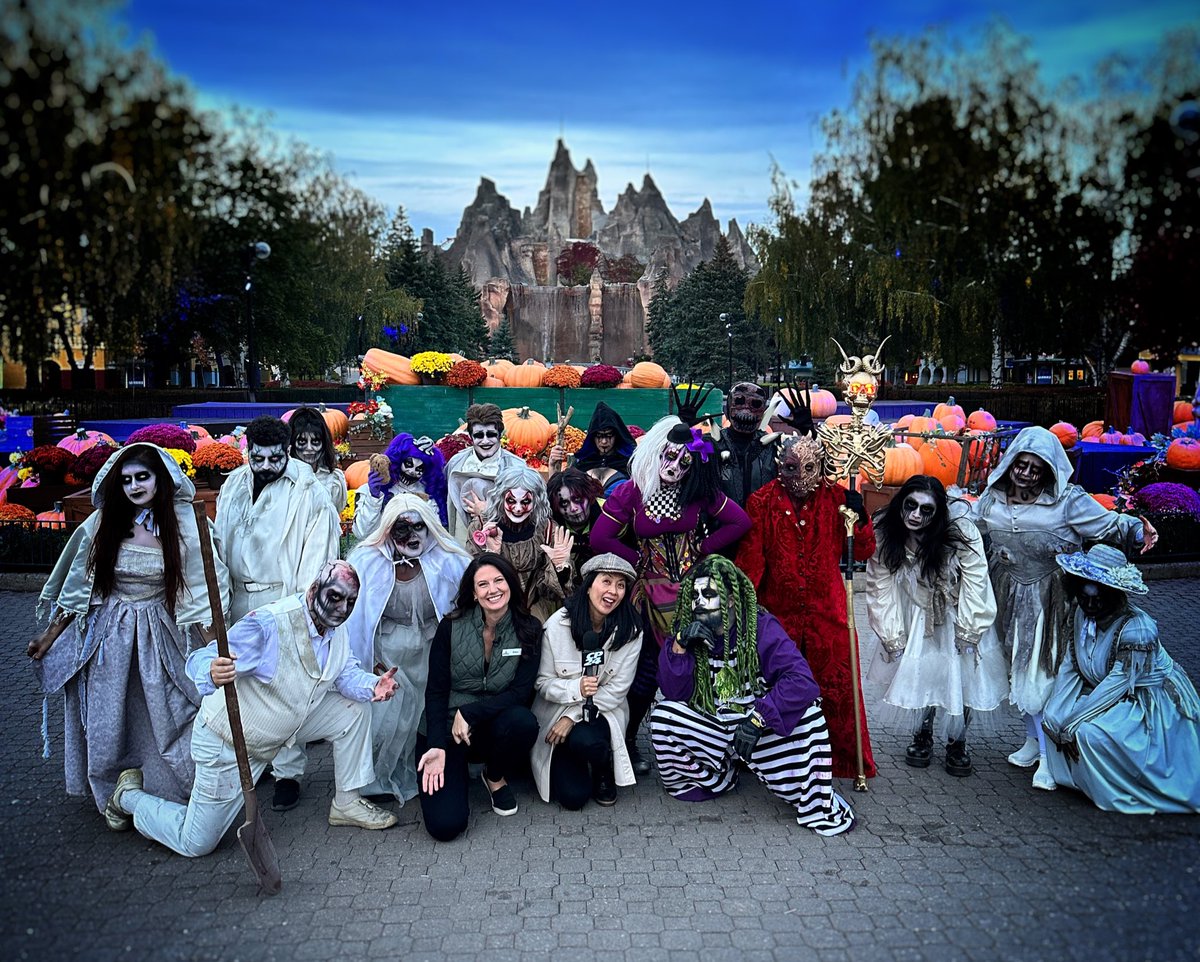 Brought all my ghoulish friends out this morning for @CP24Breakfast talking about the 18th season of Haunt and Camp Spooky! 💀😈