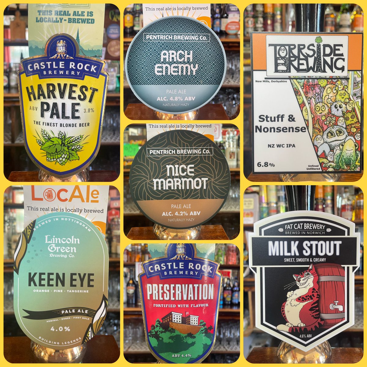 Alex_Pub_Derby's tweet photo. Cask today from @CRBrewery @LincolnGBrewing @PentrichBrewing @Torrside @FatCatBrewery 🍻 https://t.co/KjKILvRj0S