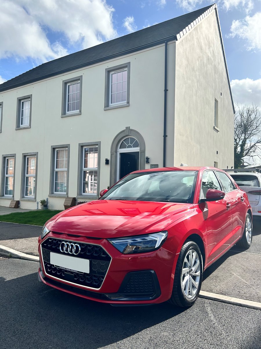 Thanks to Nicola who took delivery of her Sparkling Progressive Red Audi A1 in the September sunshine! ☀🚘Get in touch with our leasing specialists today for a tailored quote 📞 028 3839 6869