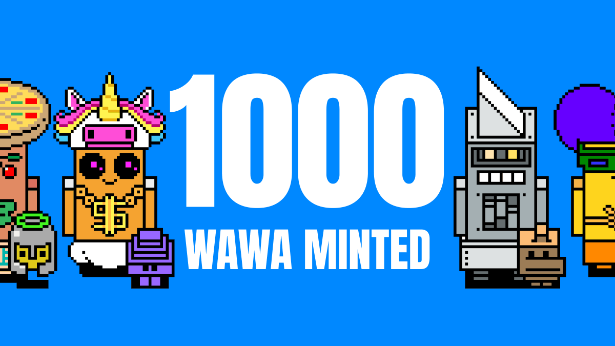 1,000 Wawa has been minted!✨

Only 30 min left to #BecomeWawa! Join us now!🌈⛓️

👉 wawa.philand.xyz/mint