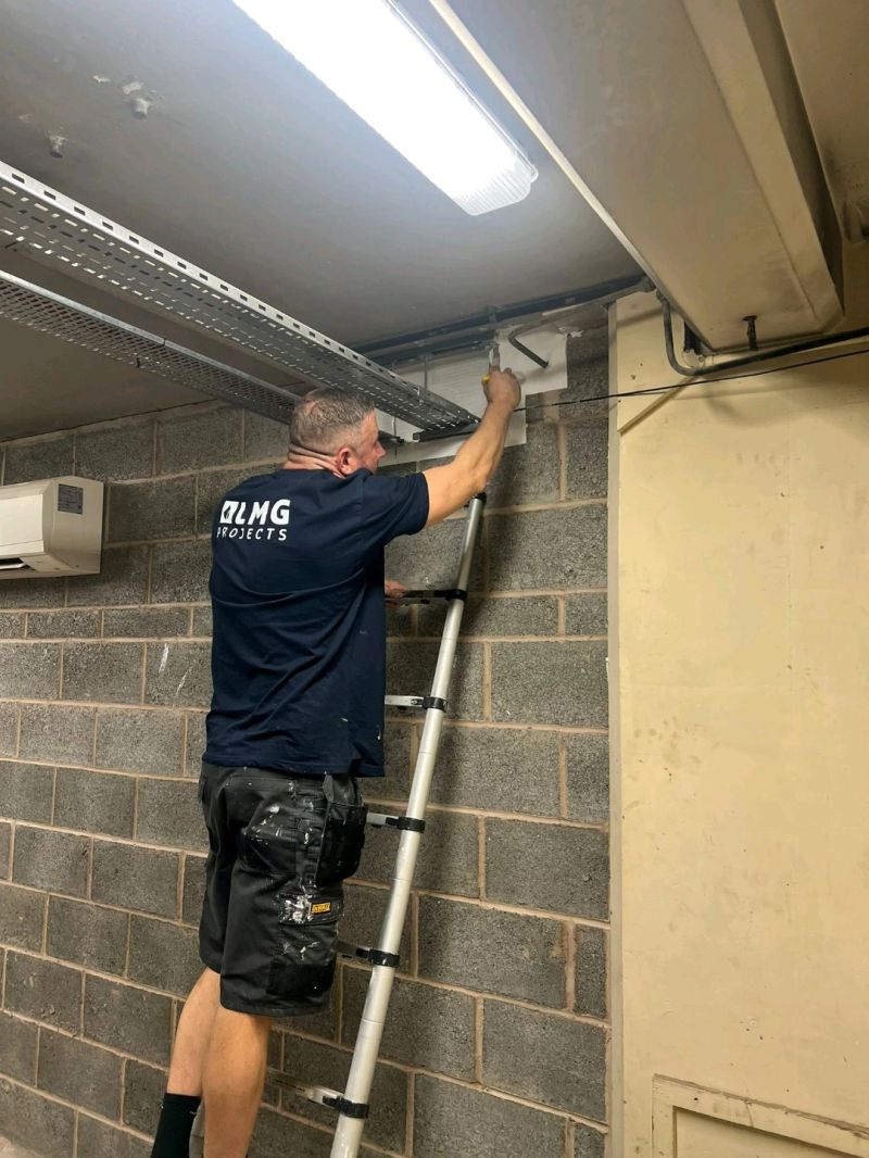 LmgFireSafety's tweet photo. More fire protection installations being carried out in Manchester yesterday #firestopping #Manchester #construction #protecta #hflbuildingsolutions https://t.co/ScavbFwquQ