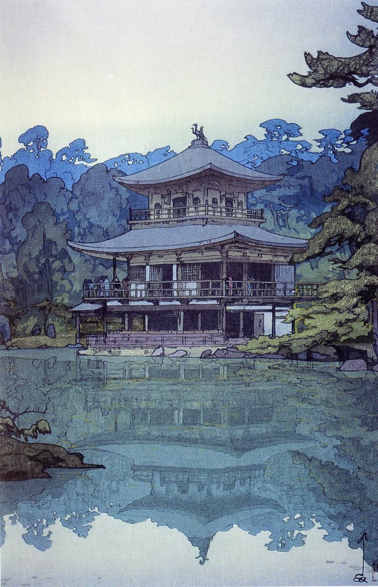 More than hundred years ago, Hiroshi Yoshida ( 1876 –1950 ) already had a style worthy of the next century :