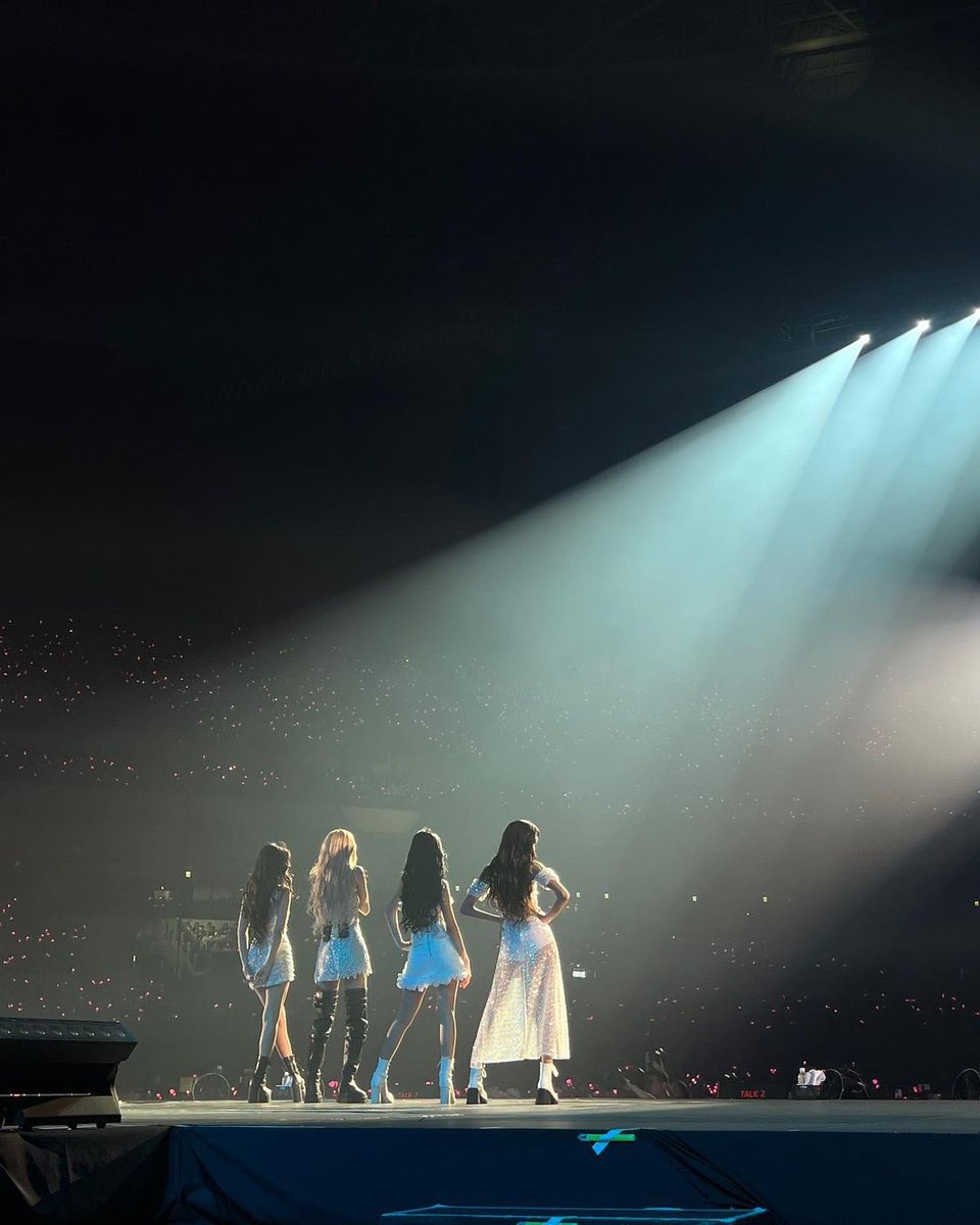 As the spotlight graces us on stage, facing our beloved ones, we’re overflowing with happiness. There’s surely nothing quite like reuniting with BLINKs on this magnificent stage. So, thank you for sticking with BLACKPINK all this time. 🤍