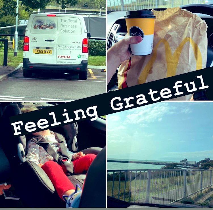 LucyJMFreeman's tweet photo. Went to #MaccieDs for a coffee &amp; food whilst babe slept. The van ahead of me paid my bill! Just a #RandomActOfKindness said the kind men in the @ToyotaUK van. That they had always “wanted to do it &amp; today was the day”. THIS very tired mum is grateful 🥹 #FolkestoneHarbour https://t.co/OIvRU1oOuy