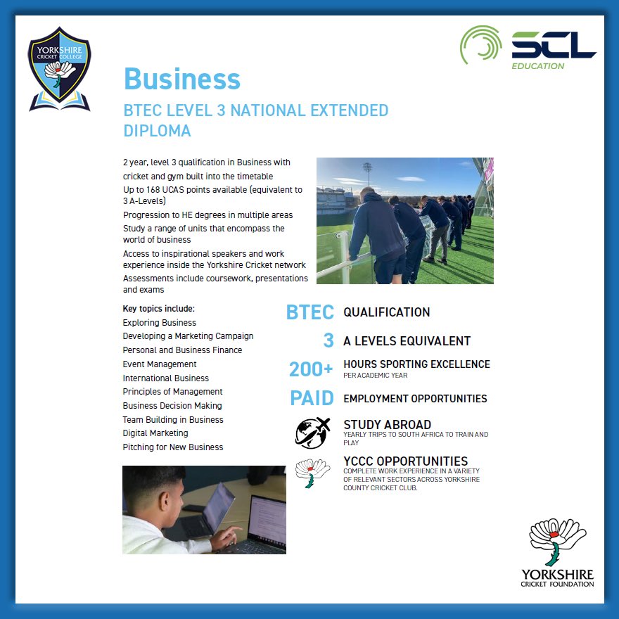 Yorkshire Cricket Coaching ๐ (@yorkscoaching) on Twitter photo ๐จ๐ฌ๐ฒ๐ฎ๐ฟ ๐ญ๐ญ ๐ฆ๐๐๐ฑ๐ฒ๐ป๐๐ ๐
Passionate about cricket & eager to develop your skills working with Pro Coach coaches while pursuing education? ๐
Sign up to Yorkshire Cricket College open evening to find out more about enrolling for Sept 2024โฆ๐ป๐ฒ bit.ly/3ETvH8c ๐จ๐ฌ๐ฒ๐ฎ๐ฟ ๐ญ๐ญ ๐ฆ๐๐๐ฑ๐ฒ๐ป๐๐ ๐
Passionate about cricket & eager to develop your skills working with Pro Coach coaches while pursuing education? ๐
Sign up to Yorkshire Cricket College open evening to find out more about enrolling for Sept 2024โฆ๐ป๐ฒ bit.ly/3ETvH8c