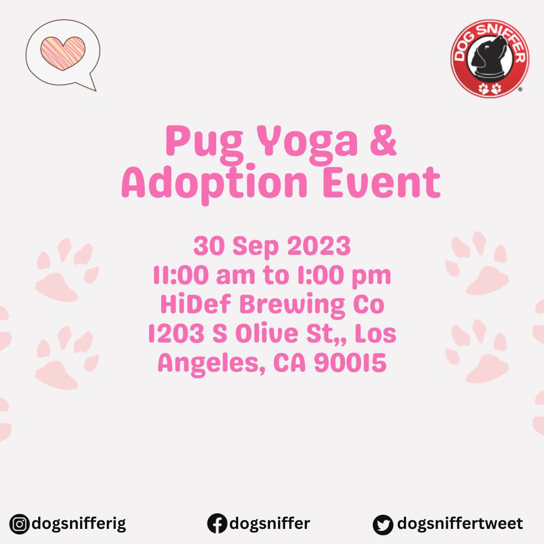 DogSnifferTweet's tweet photo. Dog adoption events this week in Los Angeles https://t.co/GEQxmPrXEJ