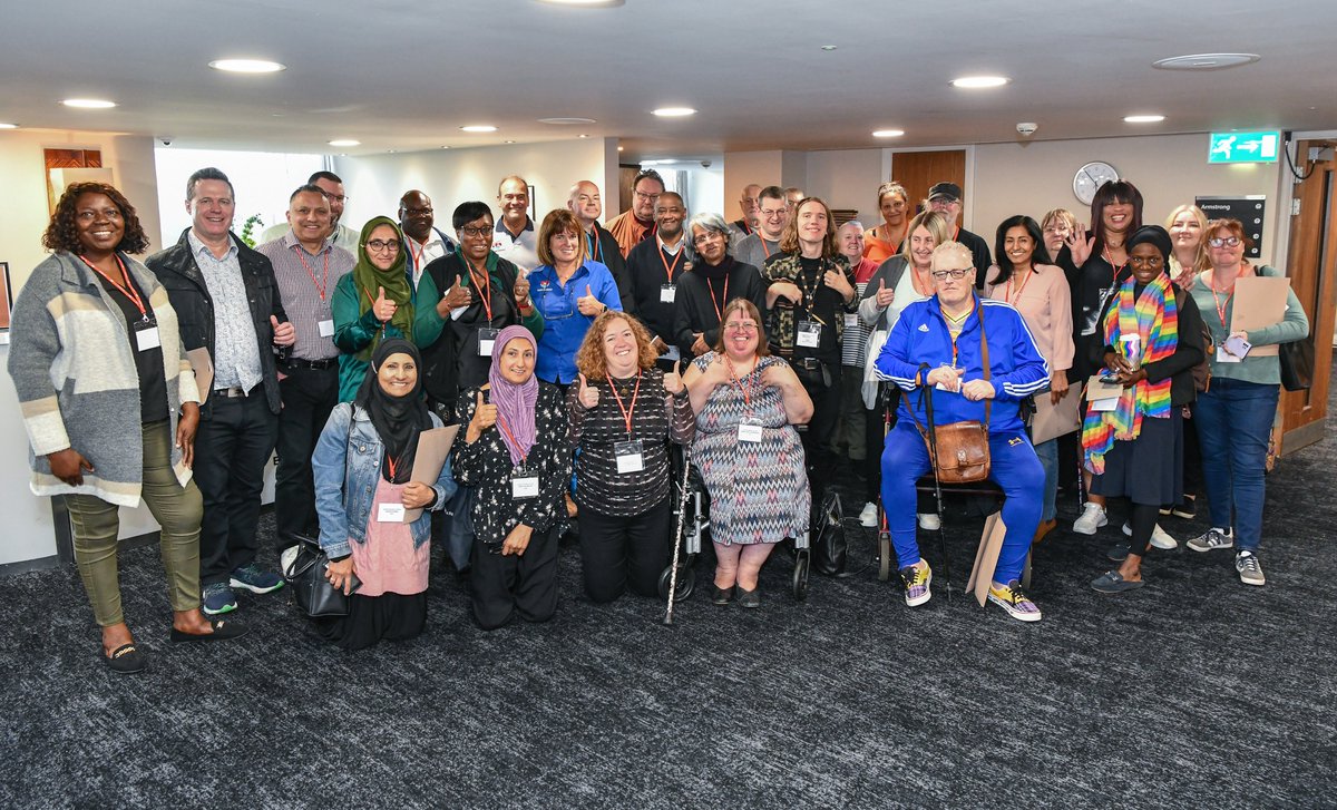 A lovely group photo from The National Disabled members seminar in Birmingham. It was a fantastic weekend of debate, discussion and conversation with the addition of lots of fun and laughter #PCSEquality23