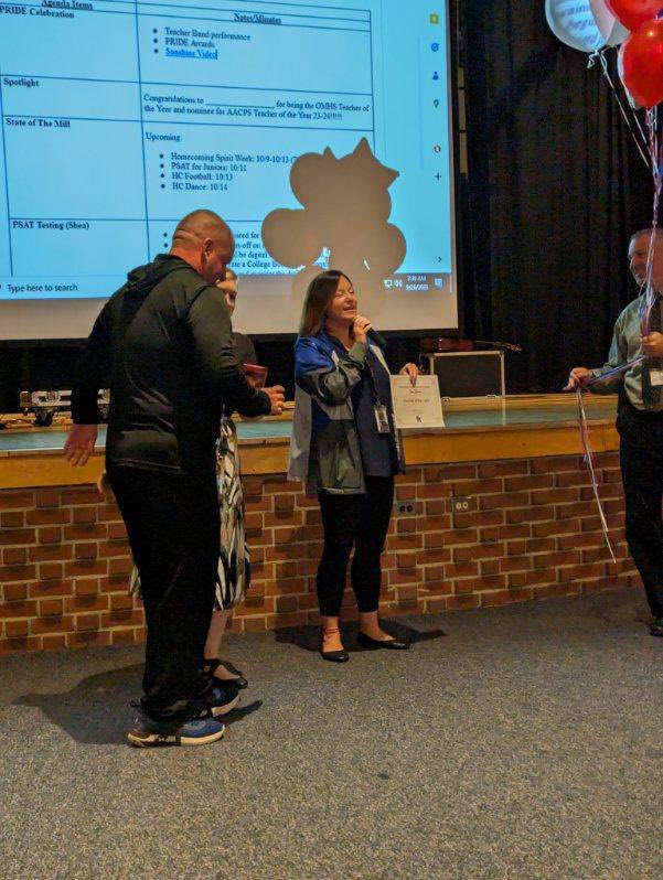 OldMillHSAACPS's tweet photo. Congrats to Coach Jim Grim, the epitome of a Patriot, who is Old Mill High School’s Teacher of the Year nominee!! 🏆🇺🇸 @AACountySchools https://t.co/a3u0TuQvKv