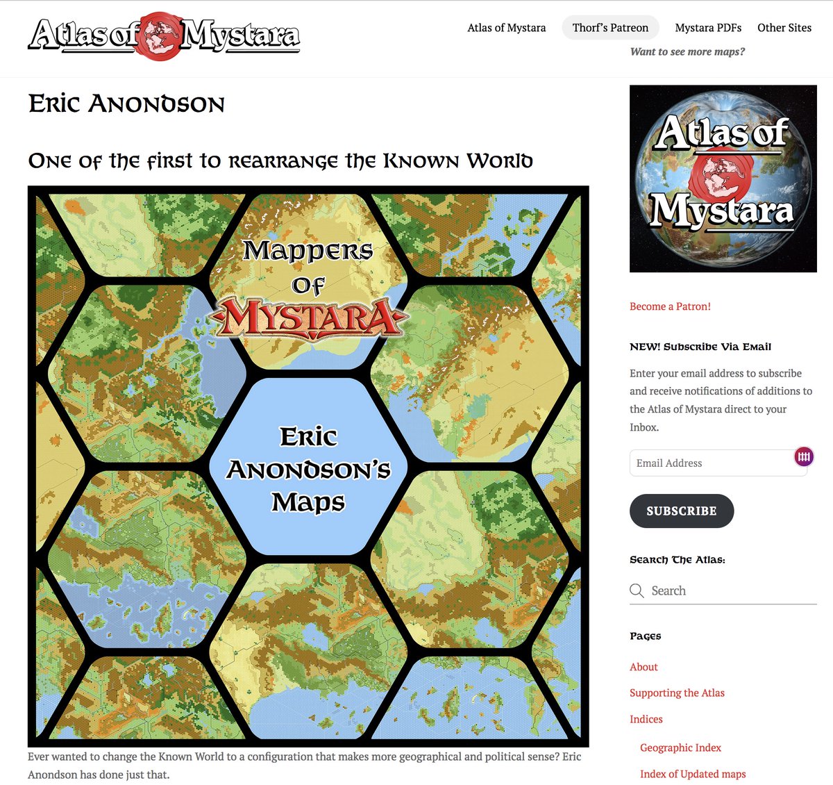 Mystara cartography fans: <a href="/Thorf13/">Thorfinn Tait</a> has created another "Mappers of Mystara" article:
thepiazza.org.uk/bb/viewtopic.p…

This time, it's about Eric Anondson.

Check out the interview and let us know which of Eric's maps you like most.