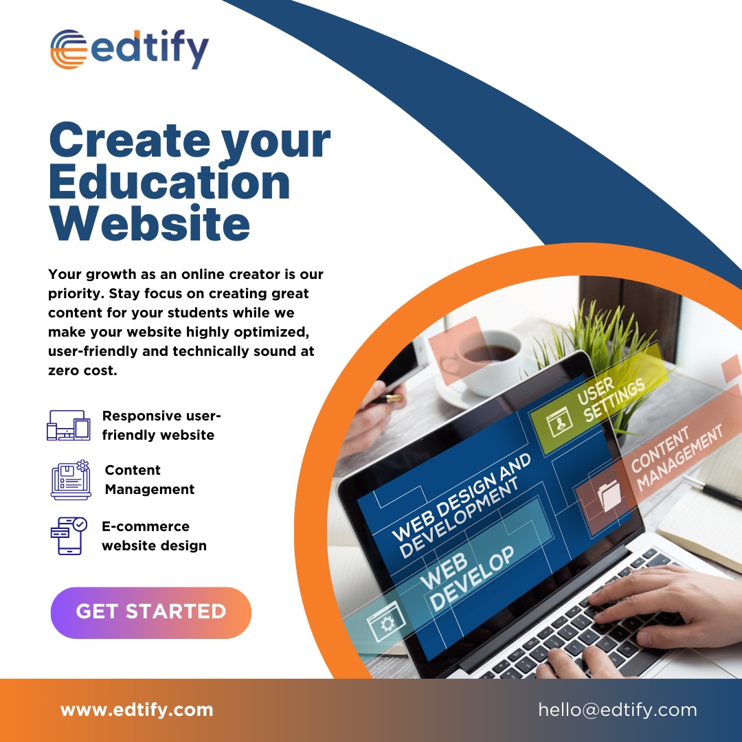 We're here to empower educators and creators like you. 

Get started with Edtify and unlock a new era of online education. 

edtify.com

#edtify
#elearning 
#EdtechRevolution
#educators